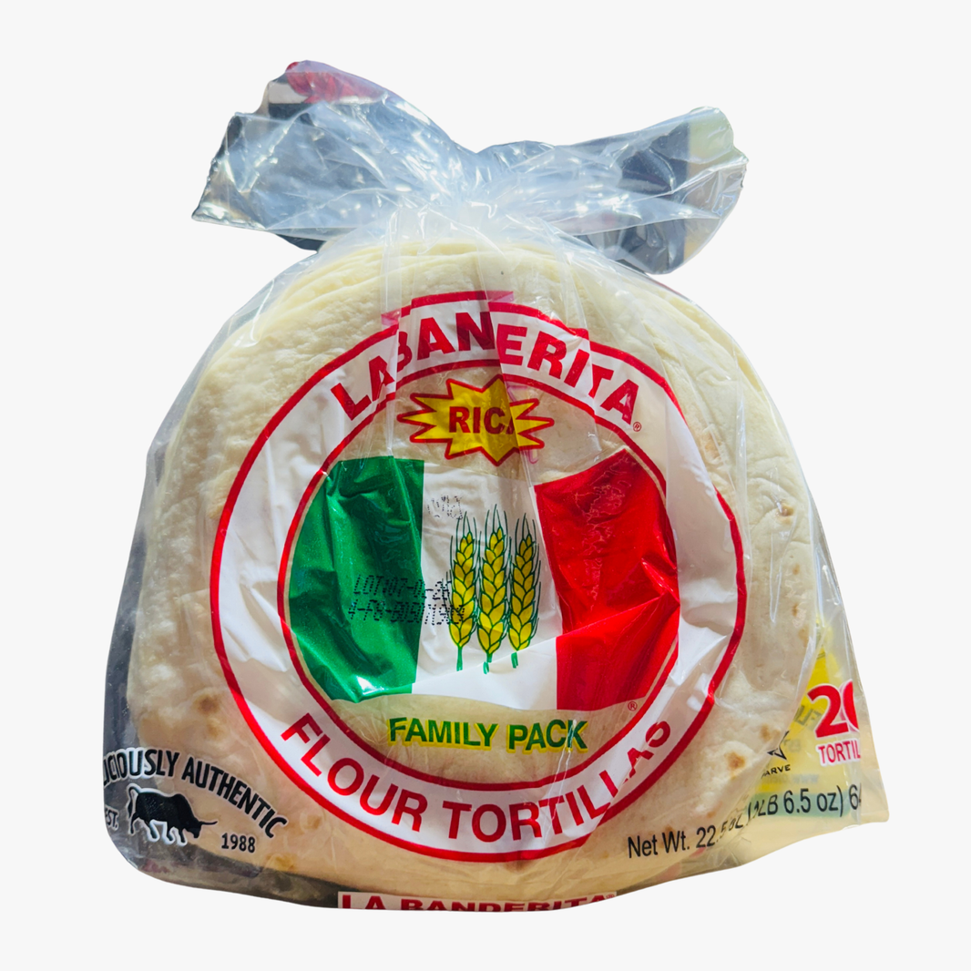 Family Pack 6Inch Flour Tortillas 640G - La Banderitta