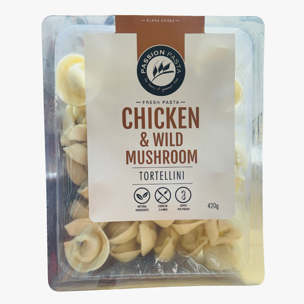 Chicken & Wild Mushroom Tortellini 420G - Passion Pasta