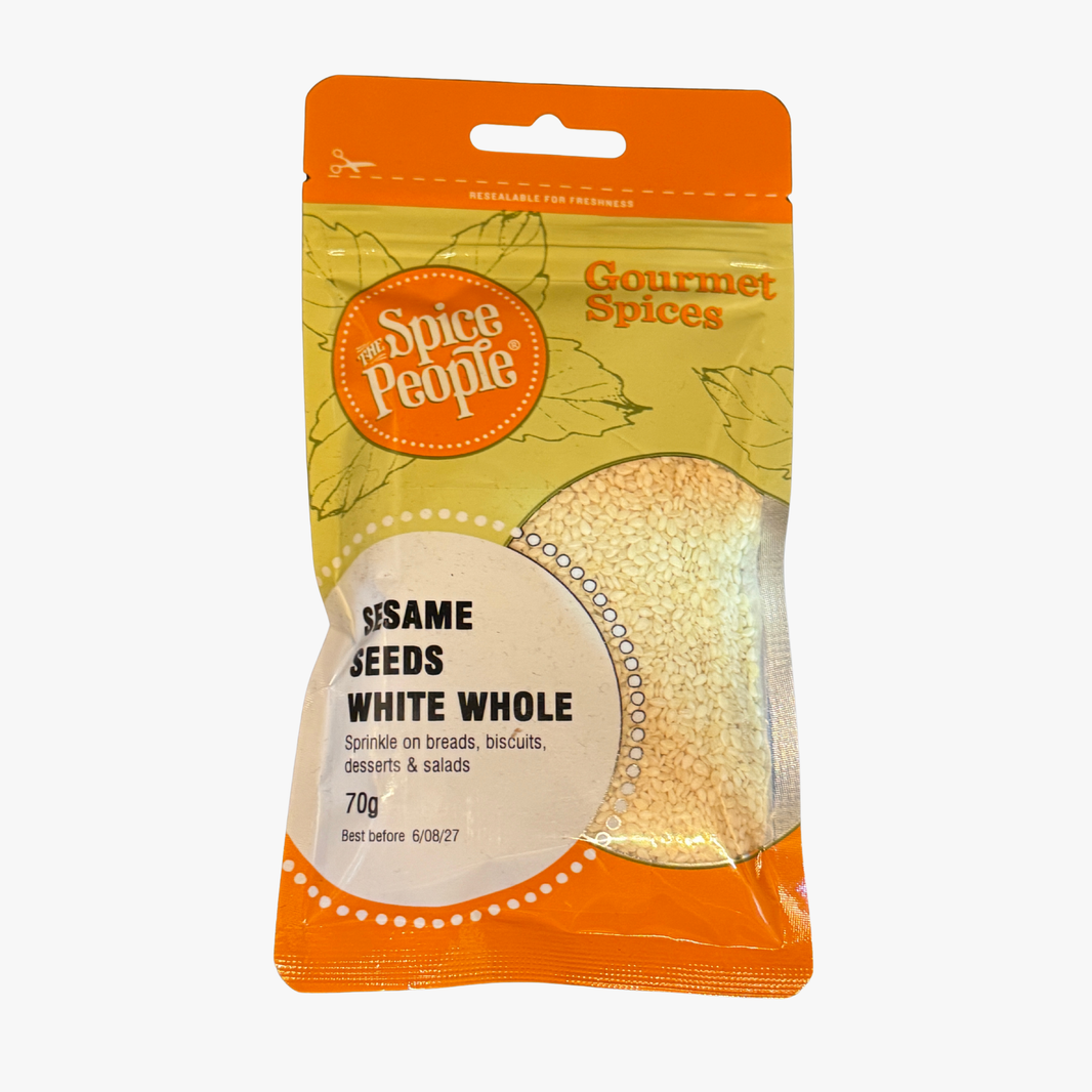 Sesame Seeds White Whole 70G - The Spice People