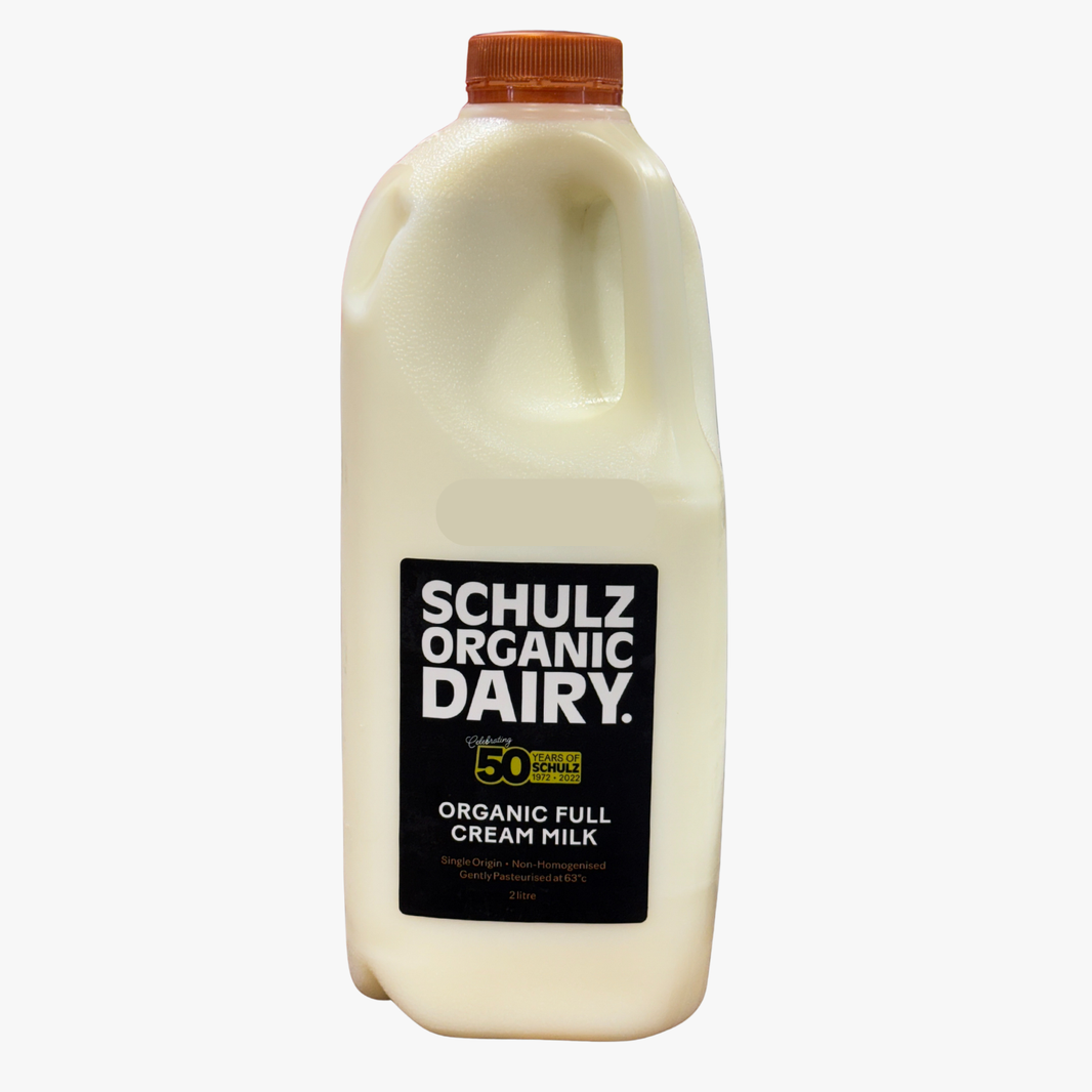 Organic Full Cream Milk 2L - Schulz Organic Dairy