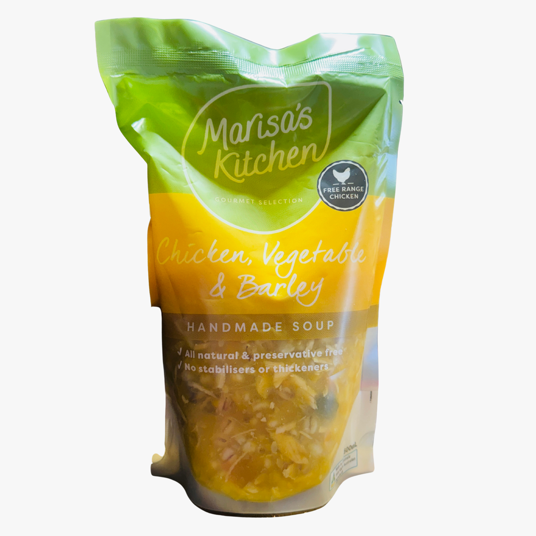 Chicken, Vegetable & Barley Soup 500Ml - Marissa'S Kitchen