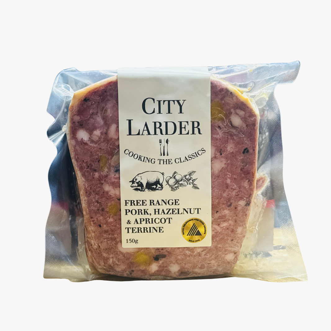 Free Range Pork, Hazelnut & Apricot Terrine 150G - City Larder