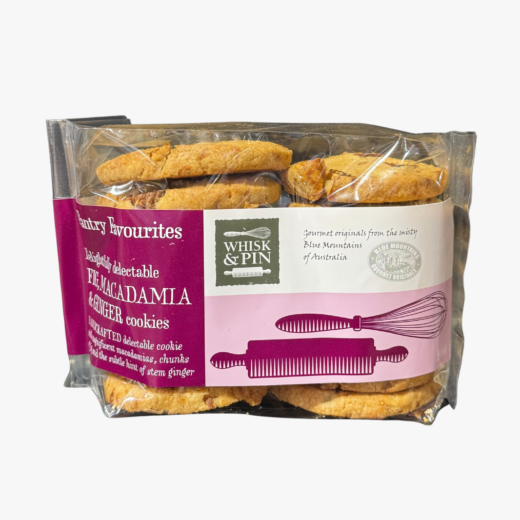 Fig, Macadamia And Ginger Cookies 400G - Whisk And Pin