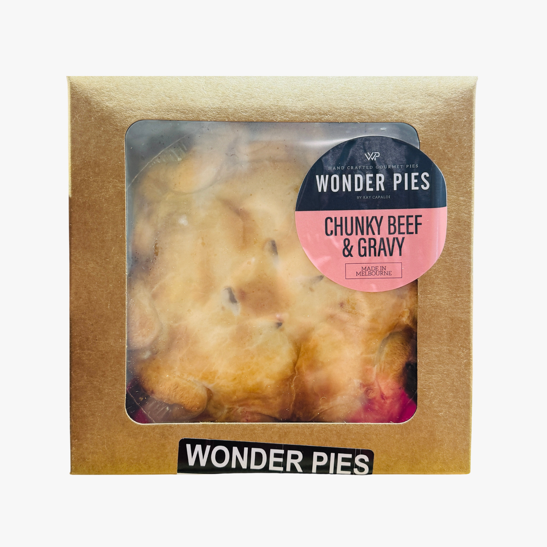 Beef & Gravy Pie 1Kg - Wonder Pies