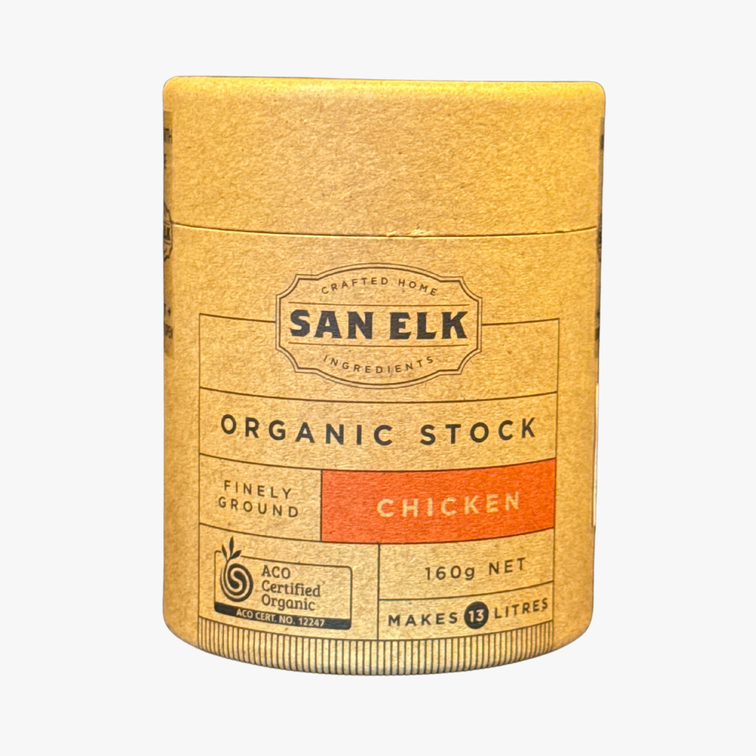 Chicken Stock - Finely Ground Organic 160G - San Elk