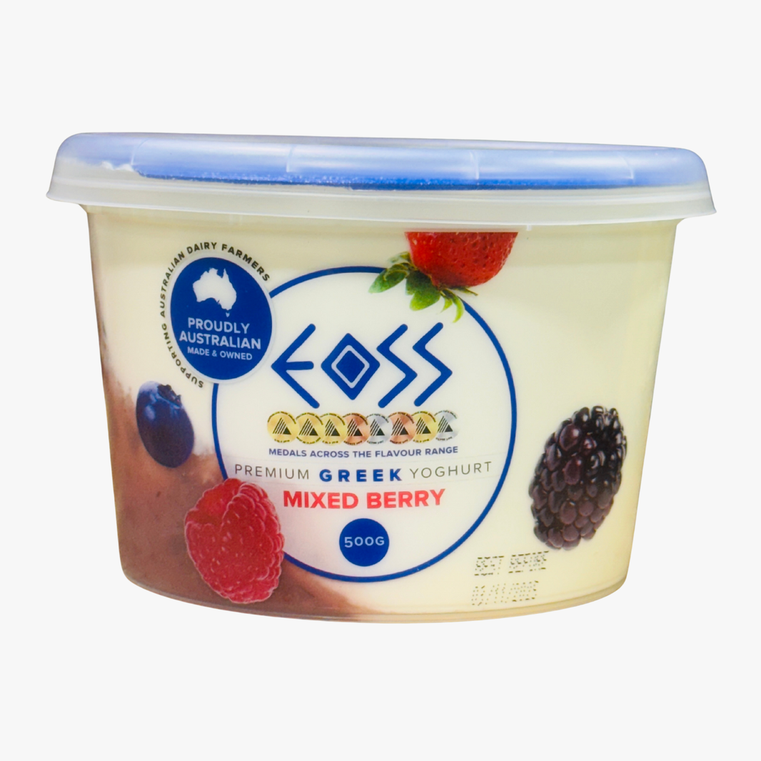 Mixed Berry Greek Yoghurt 500g - Eoss