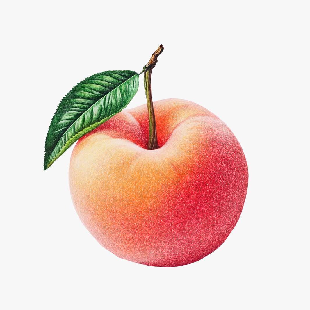 Peach White Large