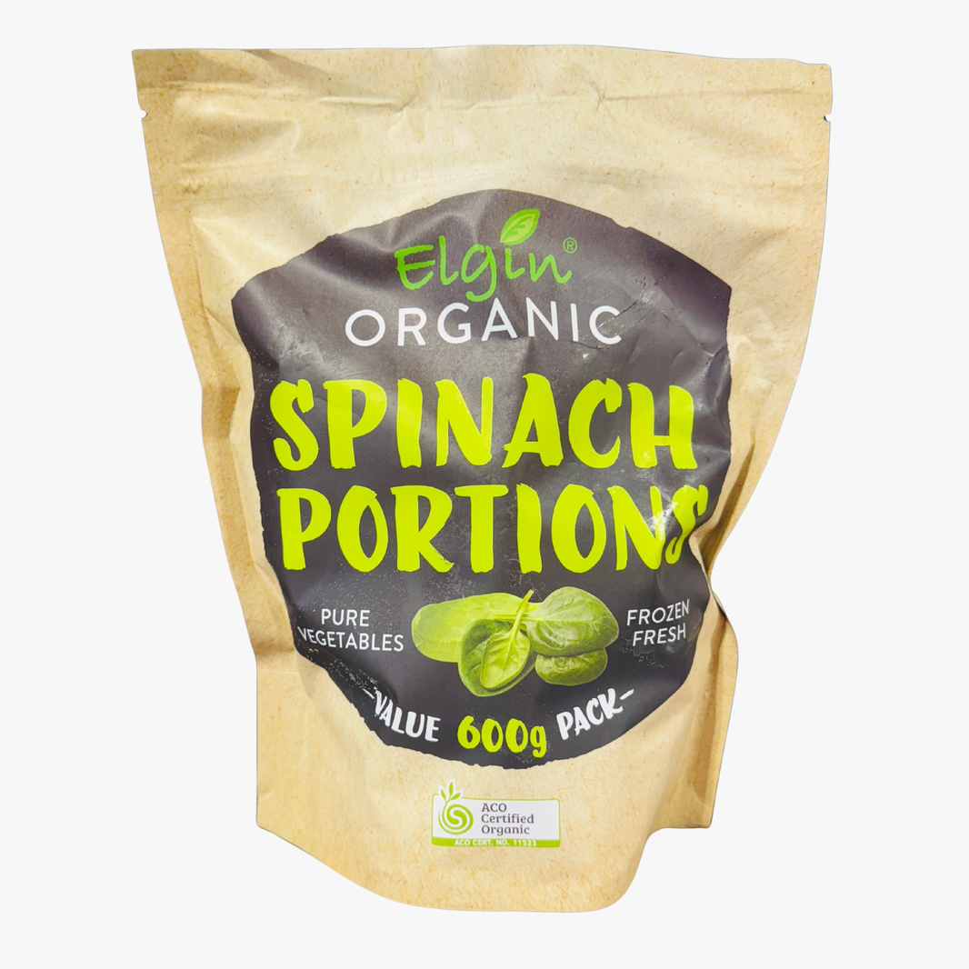 Frozen Organic Spinach Portions 600G - Elgin