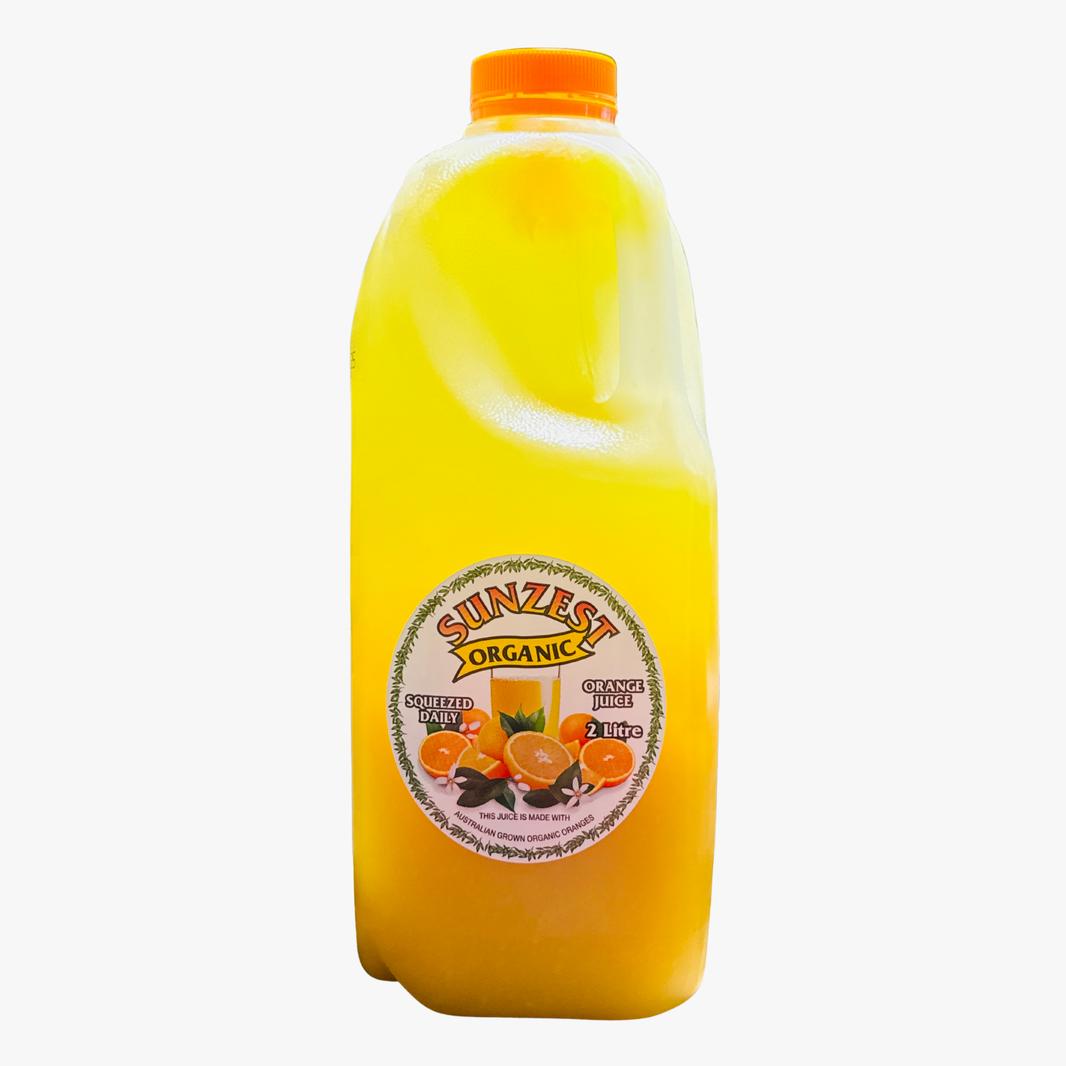 Organic Orange Juice 2L - Sunzest