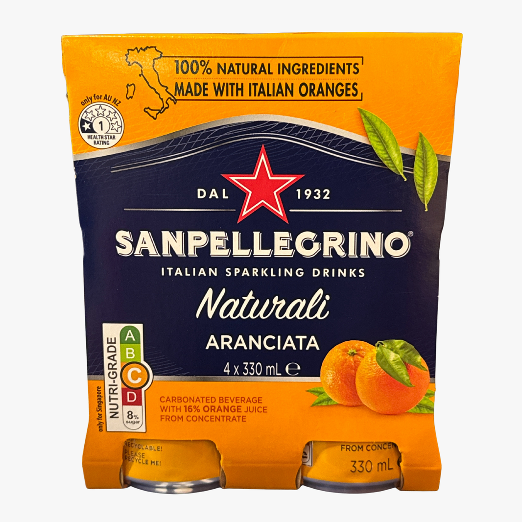 Aranciata 4X330Ml Cans 4x330ml - San Pellegrino
