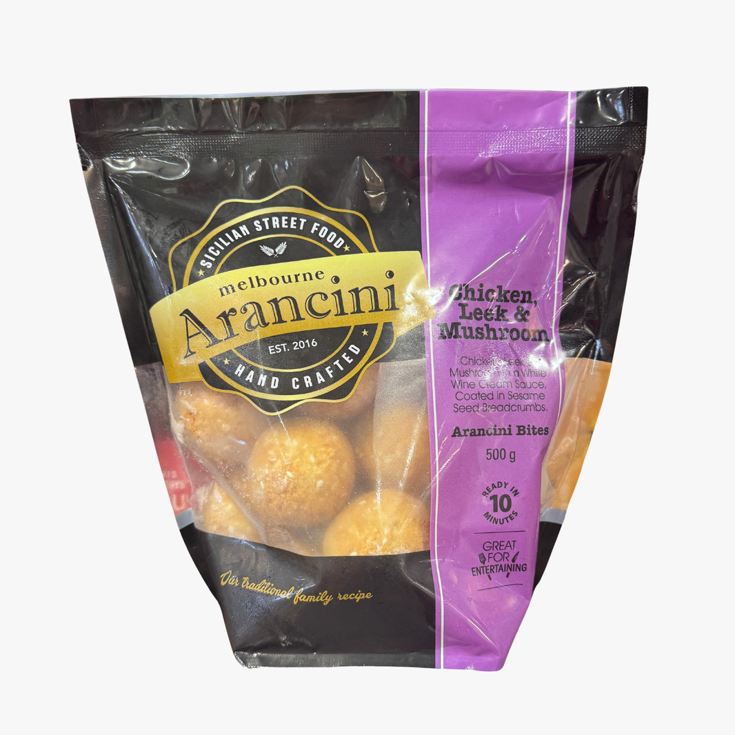 Chicken, Leek And Mushroom Arancini 500G - Melbourne Arancini