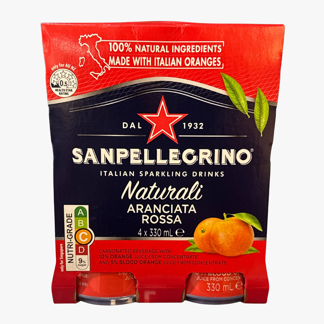 Aranciata Ross 4X330Ml Cans 4x330ml - San Pellegrino