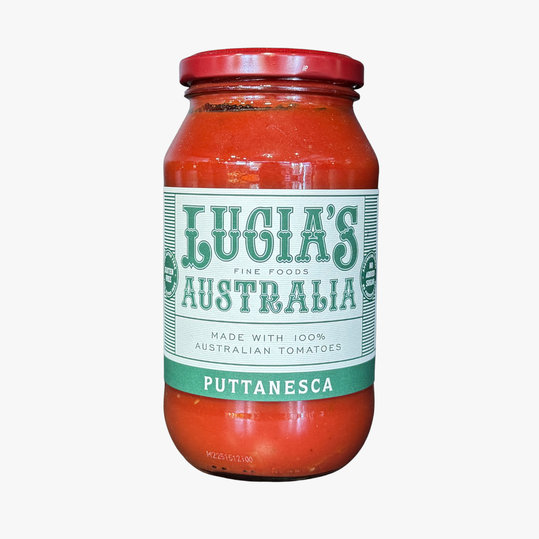 Tomato, Olive & Caper Pasta Sauce 500G - Lucias