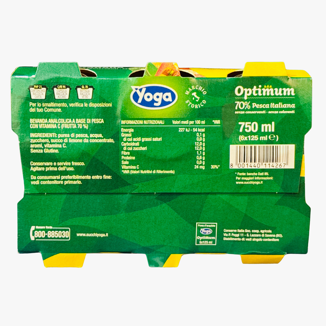 Peach Nectar 6X125Ml 725ml - Yoga