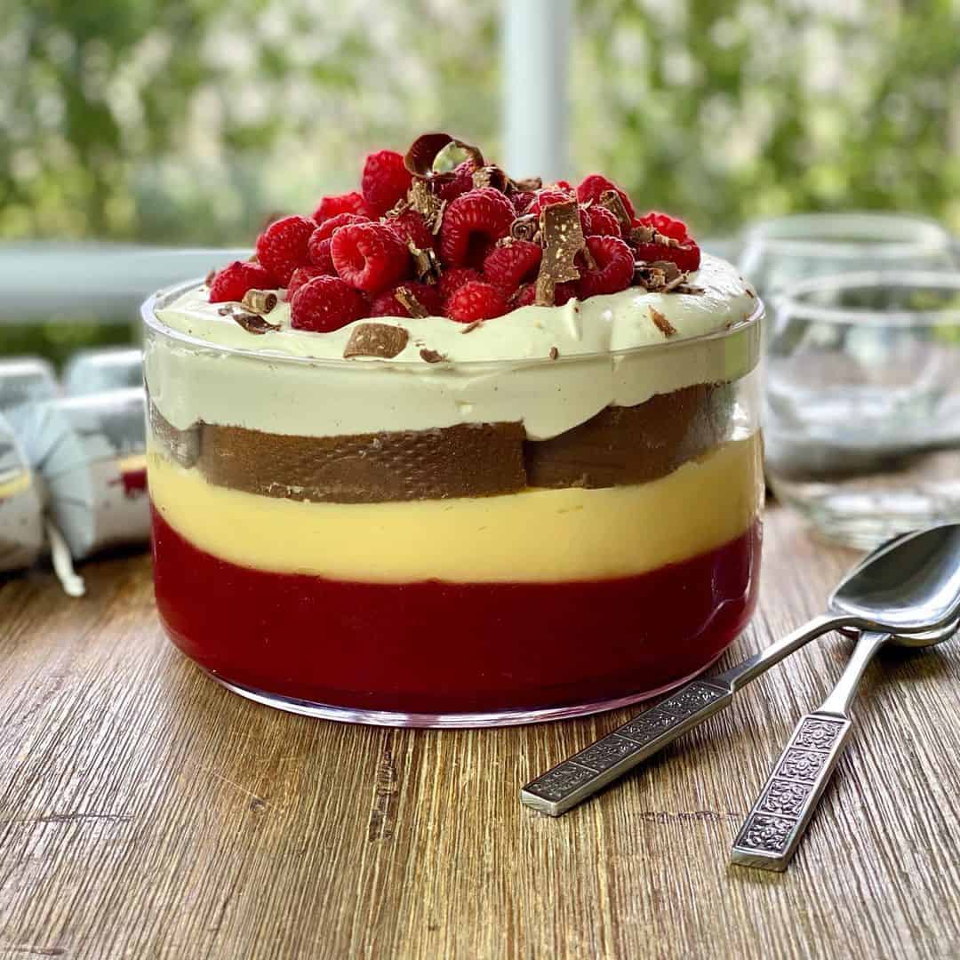 Christmas Raspberry Trifle