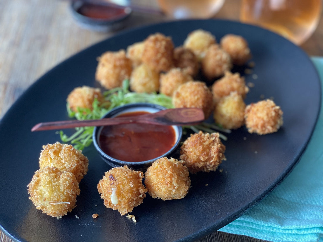 Baby Bocconcini Bites with Chilli Jam