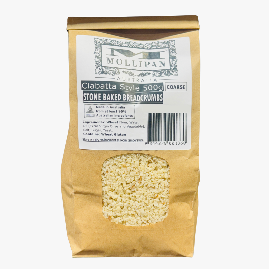 Ciabatta Style Breadcrumbs 500G - Mollioan Australia