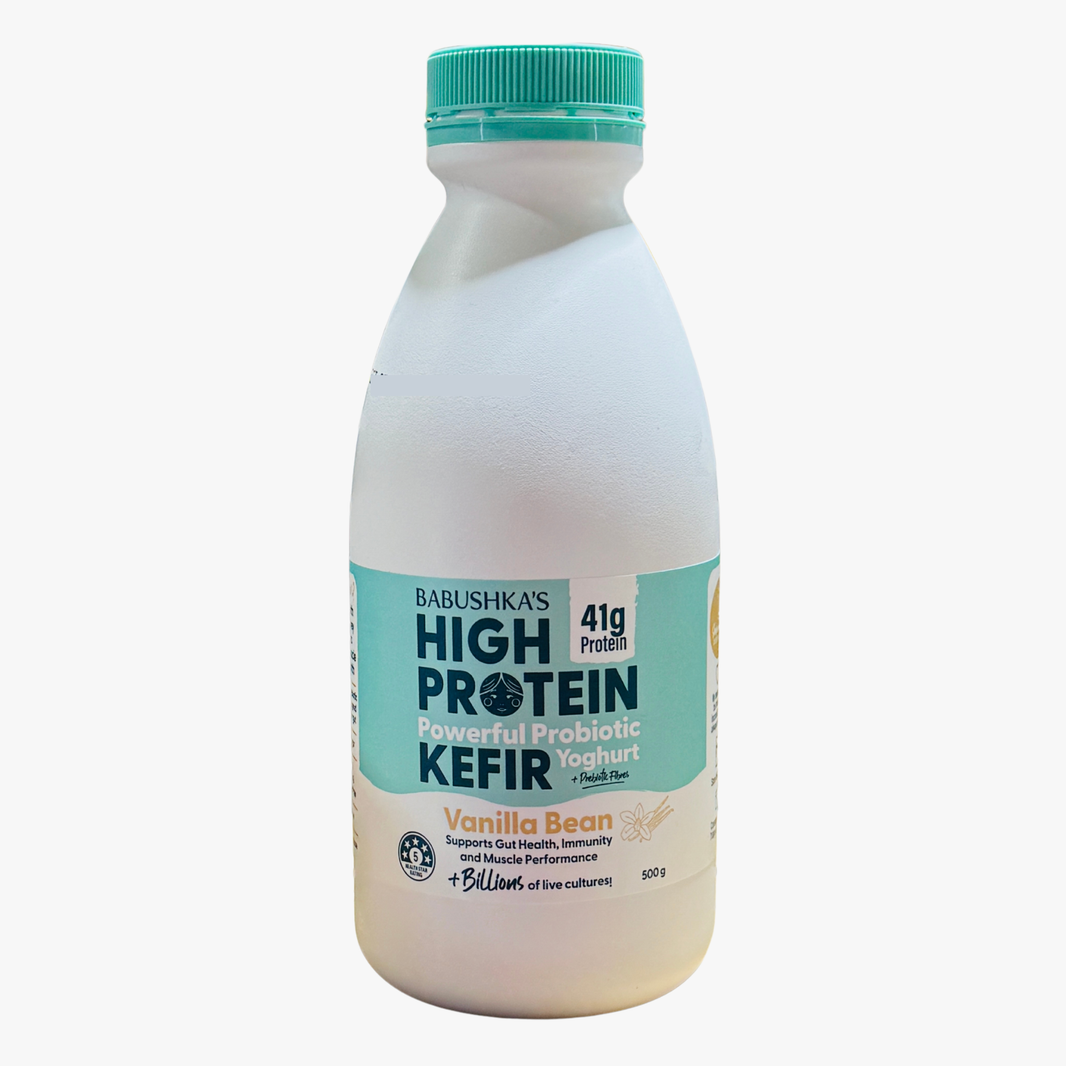 Vanilla Natural Yoghurt Kefir 500g - Babushkas