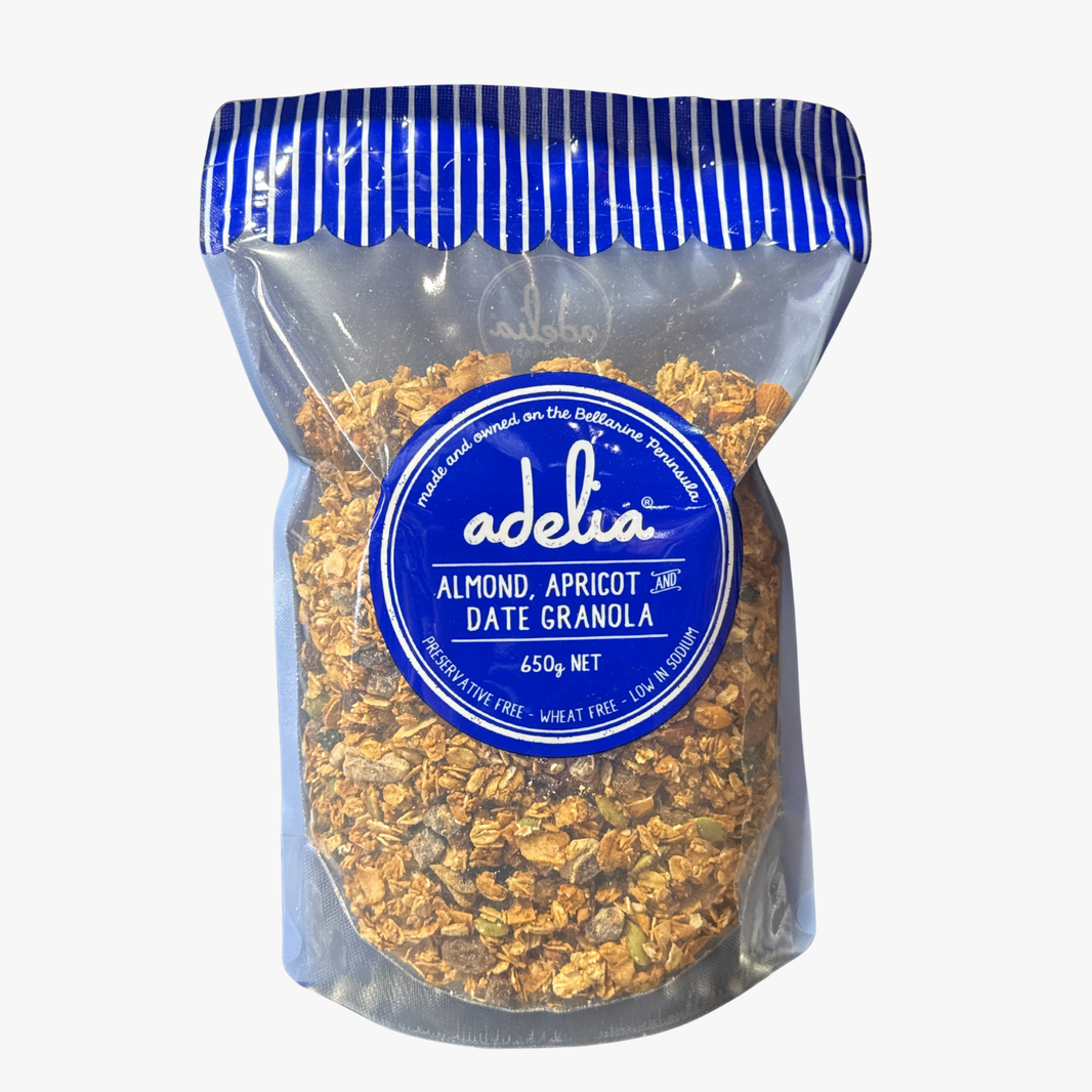 Almond, Apricot & Date Granola 650G - Adelias