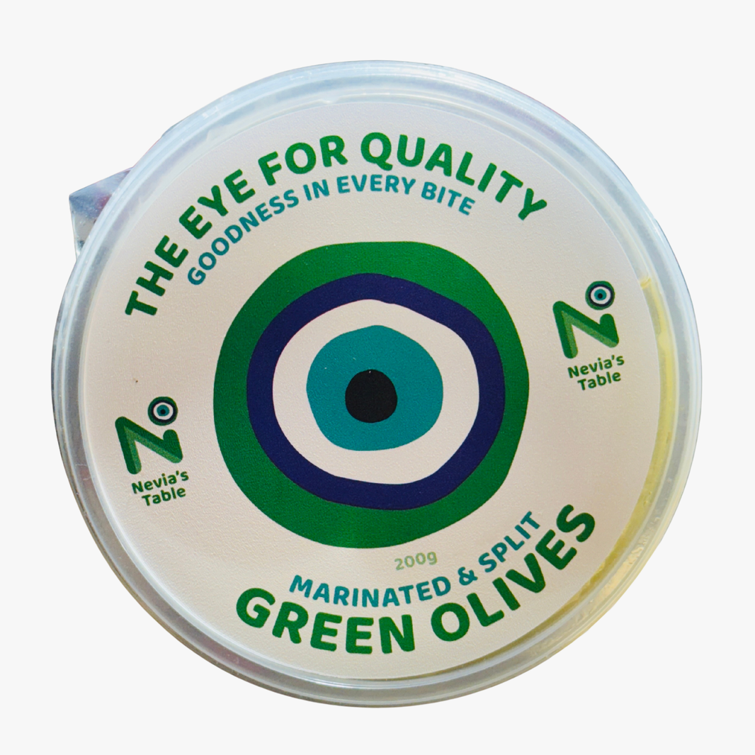 Green Split Olives 200g - Nevia'S Table