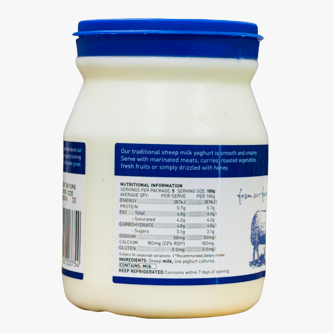 Natural Sheep Milk Yoghurt Traditional Greek 500g - Meredith
