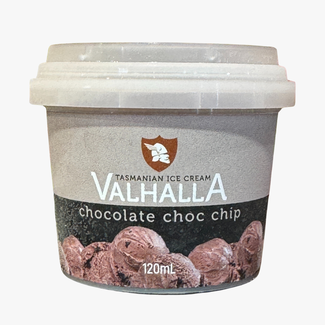 Chocolate Chocchip Icecream Cup 120G - Valhalla