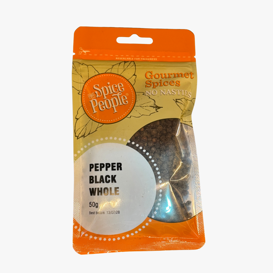 Pepper Black Whole 50G - The Spice People
