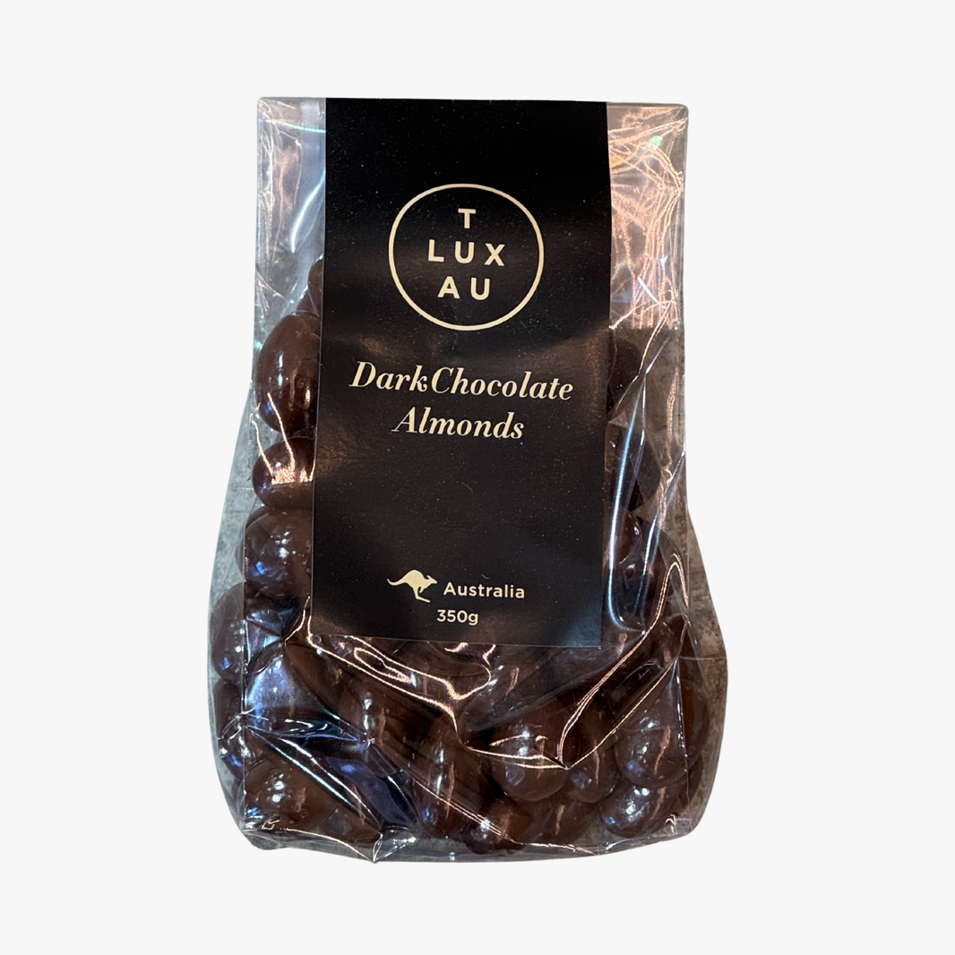 Dark Chocolate Almonds 350G - Tlux Au