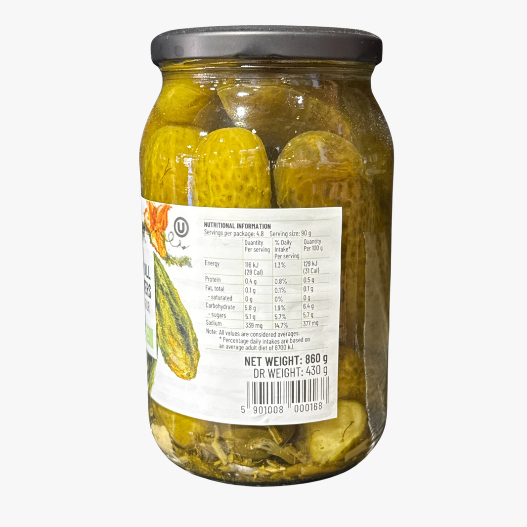 Sweet & Sour Pickled Dill Cucumbers 860G - Polan
