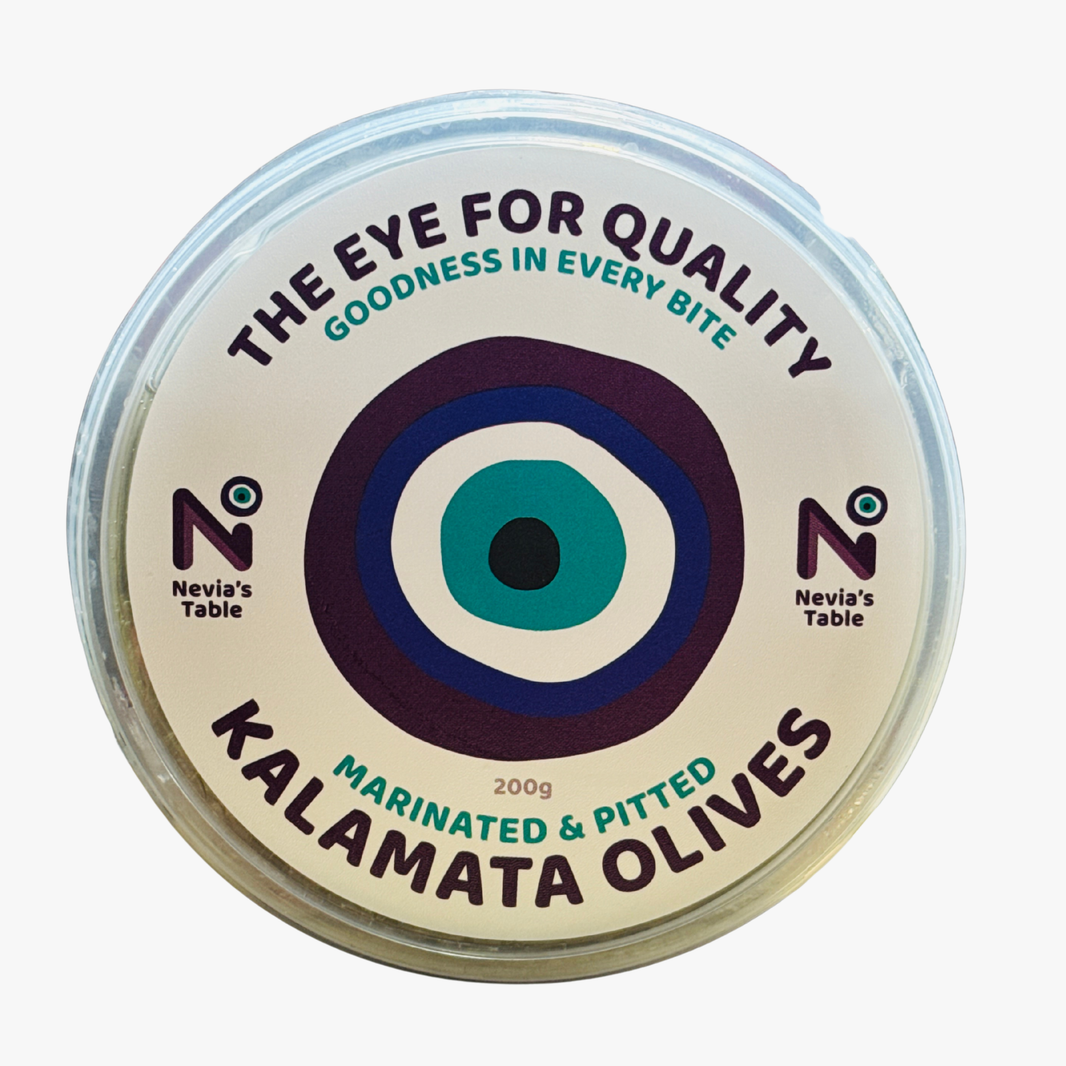Kalamta Olives, Pitted Marinated 200g - Nevia'S Table