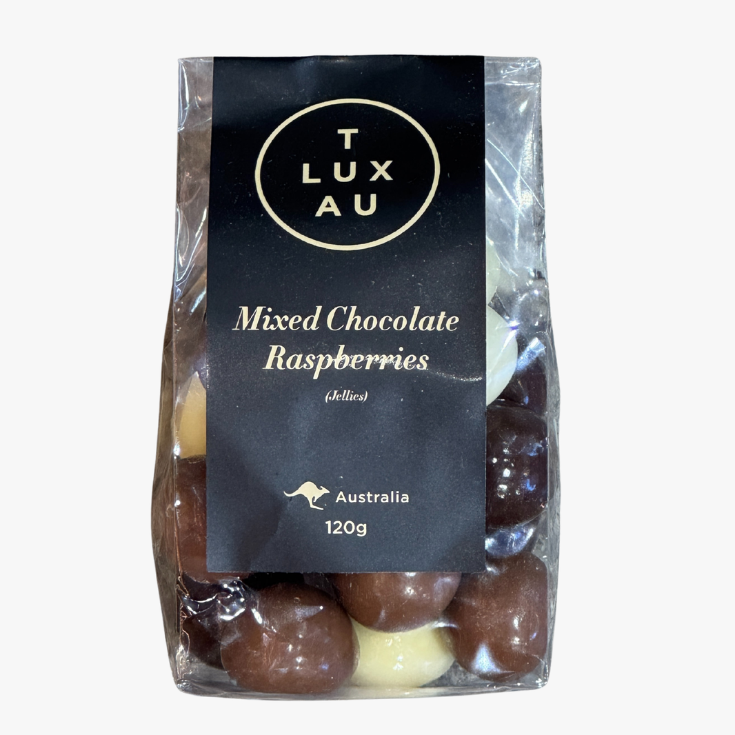 Mixed Chocolate Raspberry (Jellies) 120G - Tlux Au