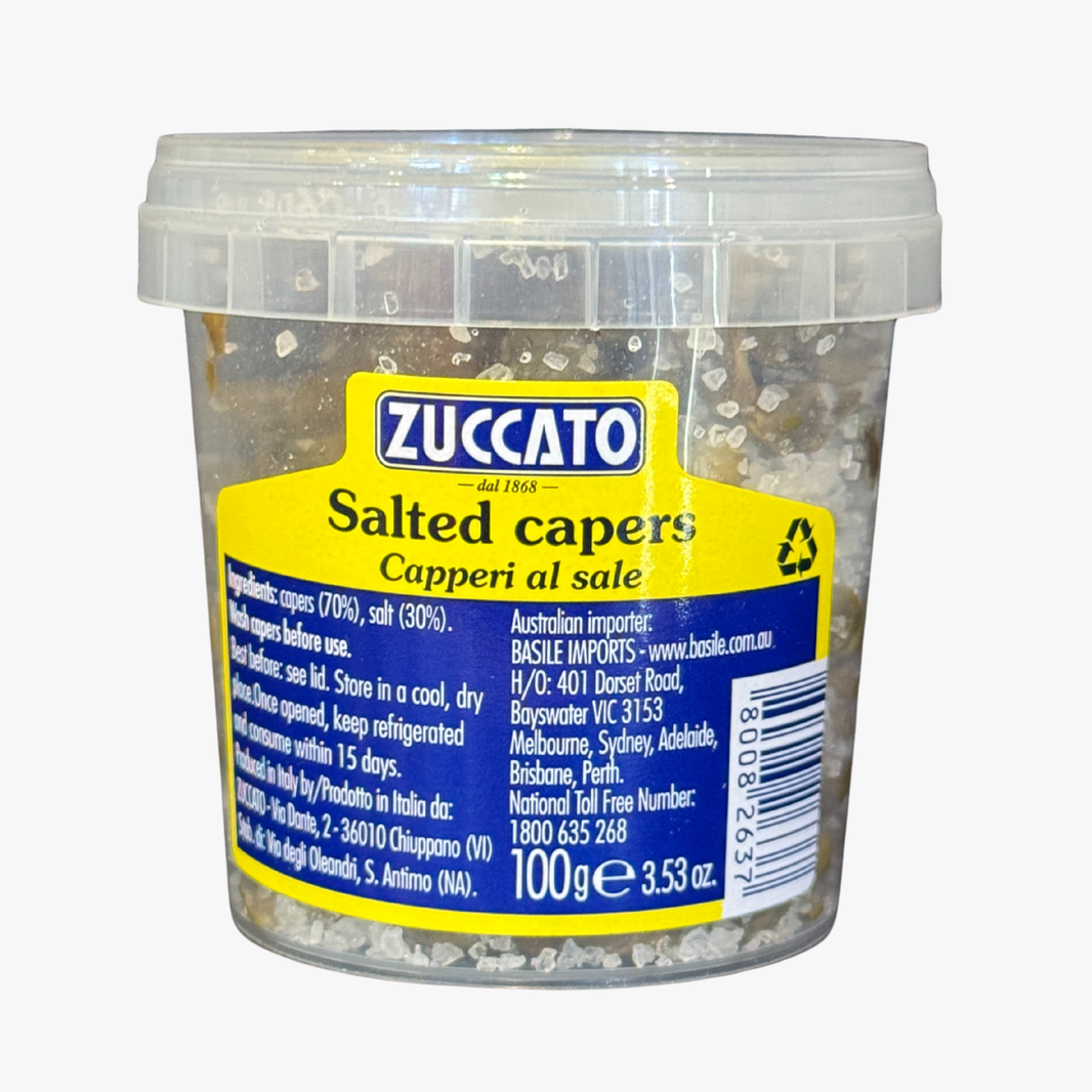 Salted Capers 100G - Zuccato