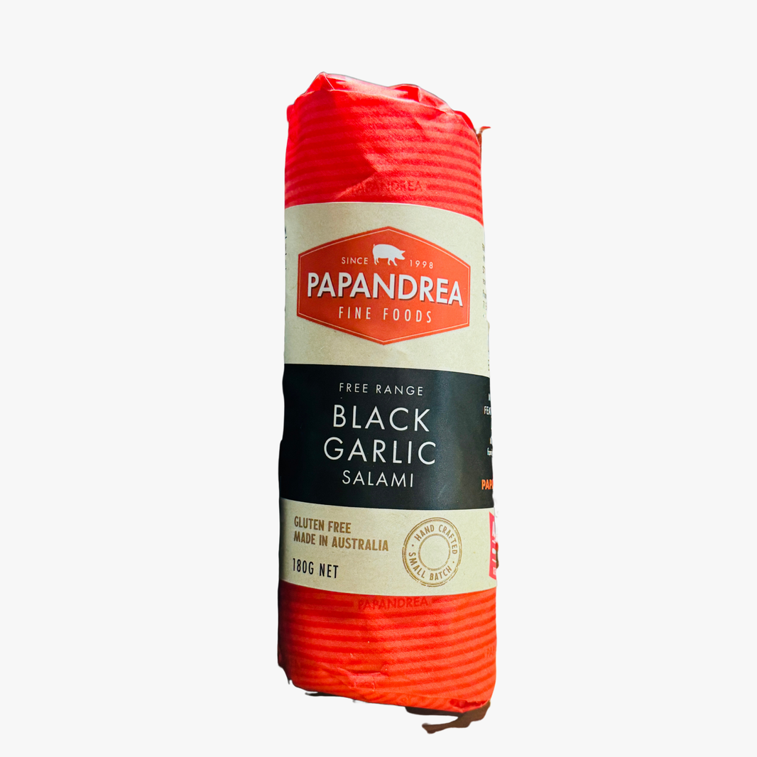 Black Garlic Salame Piccolo  180G - Papandrea