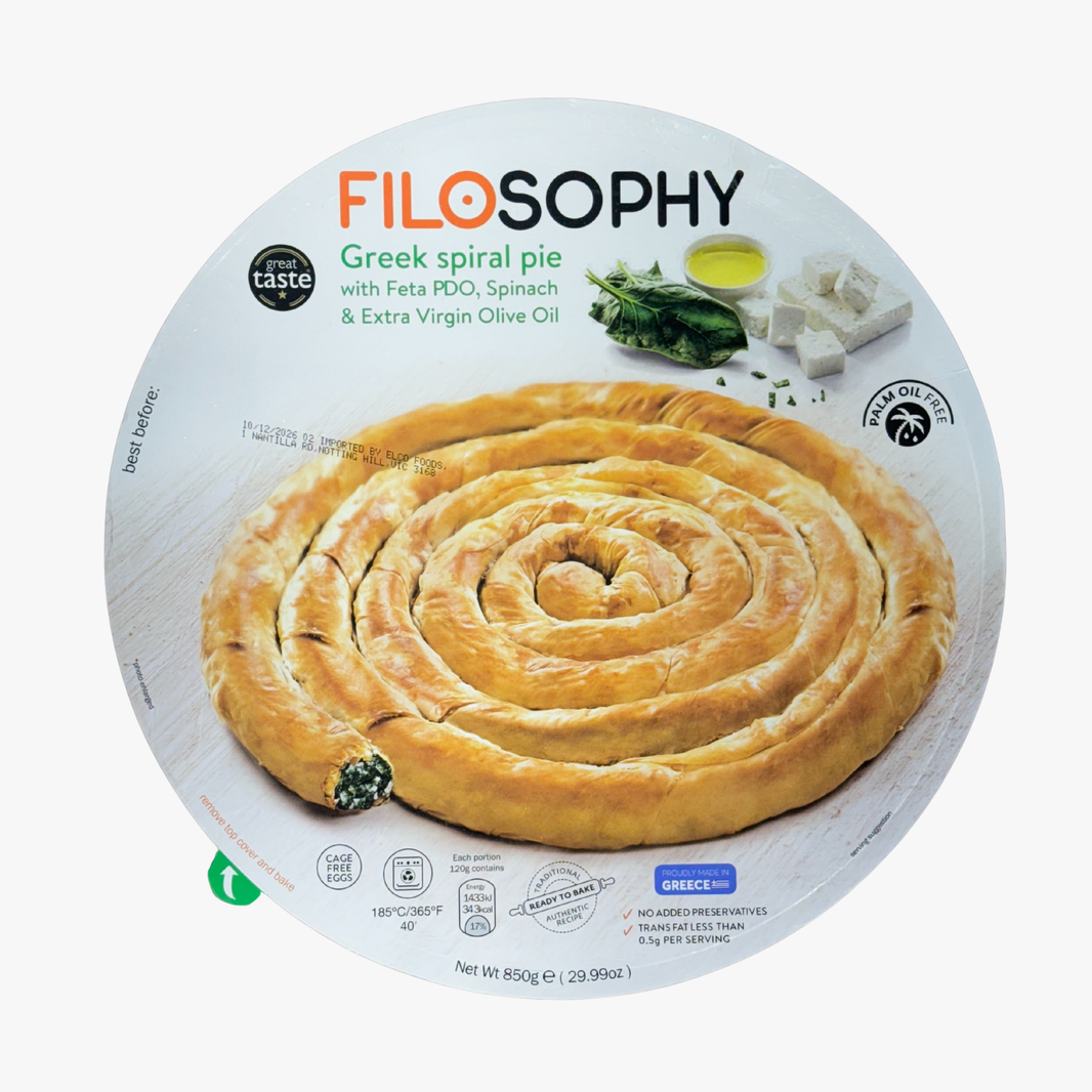 Greek Spiral Pie With Feta And Spinach  850G - Filosophy