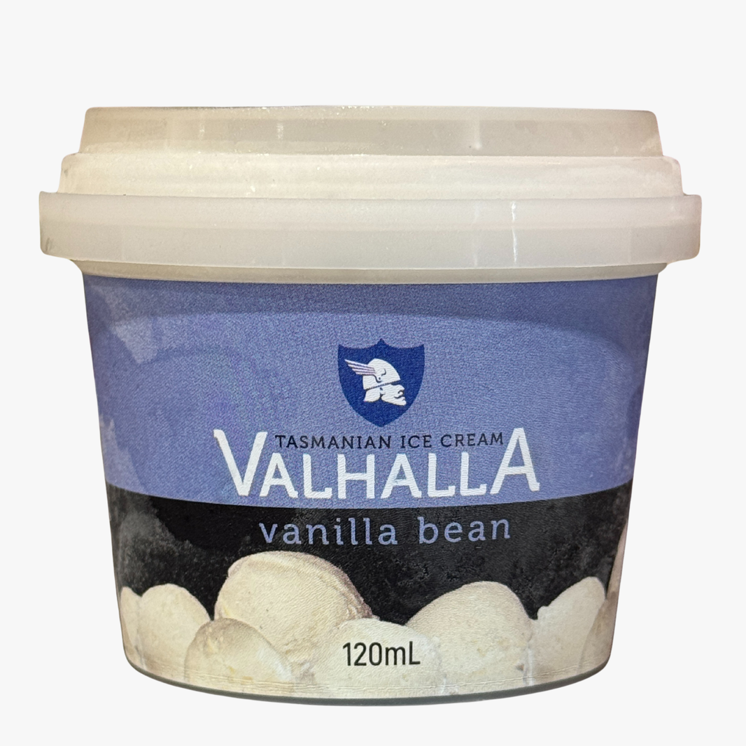 Vanilla Bean Ice Cream Cup 120G - Valhalla