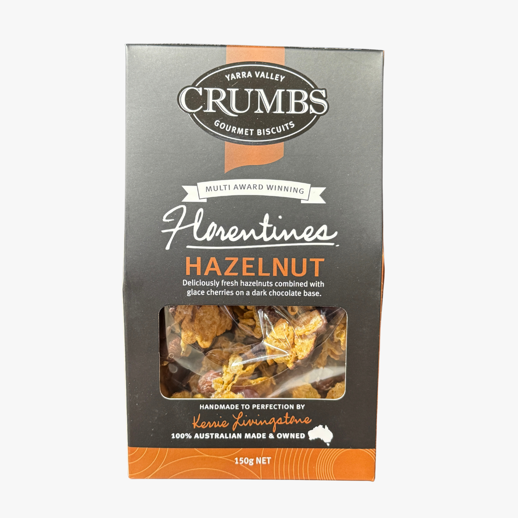 Hazelnut Florentines 150G - Yarra Valley Crumbs