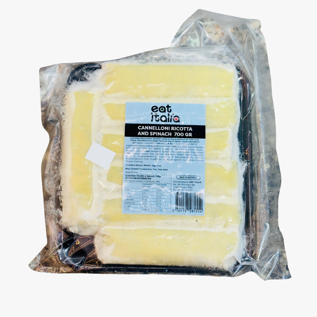 Spinach & Ricotta Canneloni 780Gr - Eat Italia