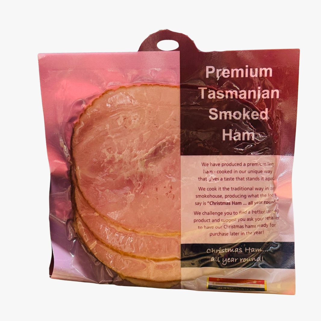 Premium Tasmanian Smoked Ham Sliced 220G - Nicholas & Son
