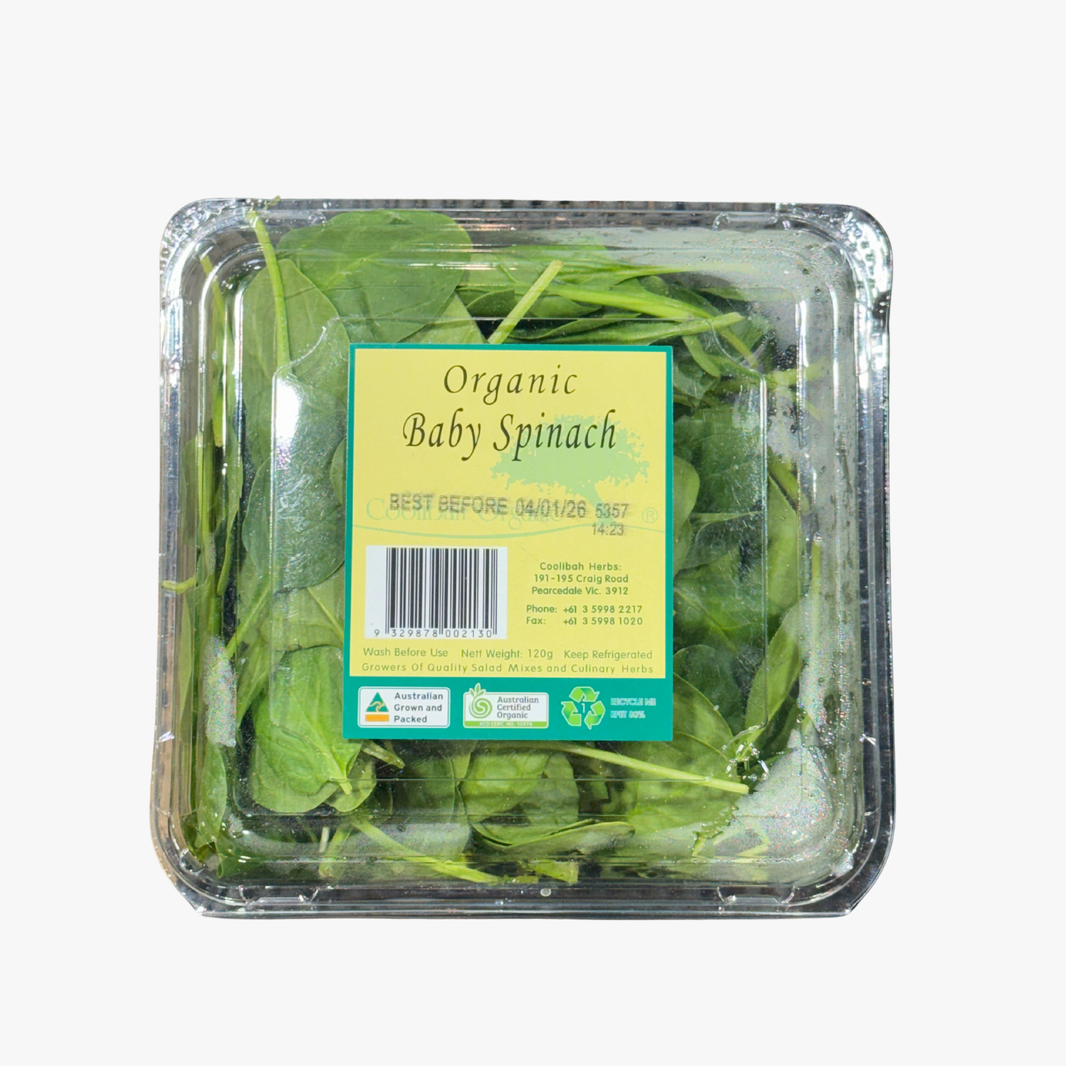 Organic Pre Packed Spinach-120G
