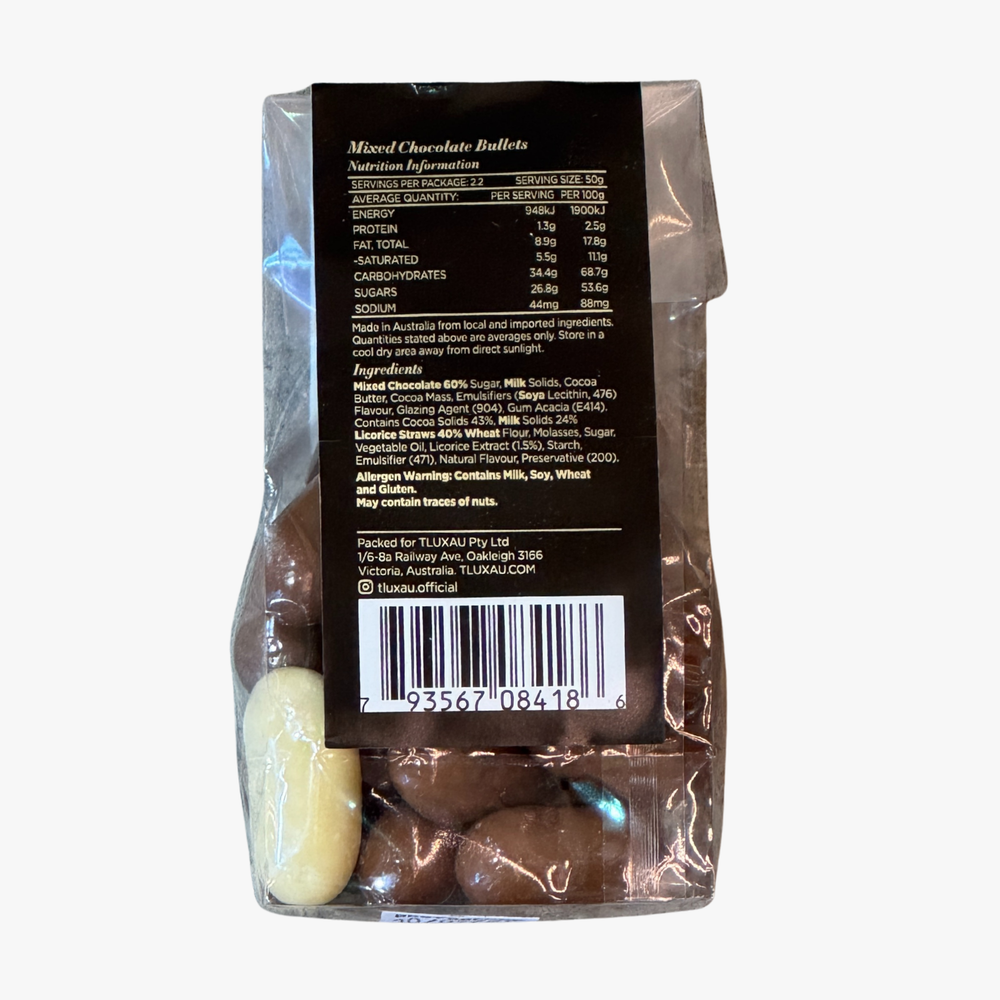 Candy Bullets Mixed Chocolate Bullets 110G - Tlux Au