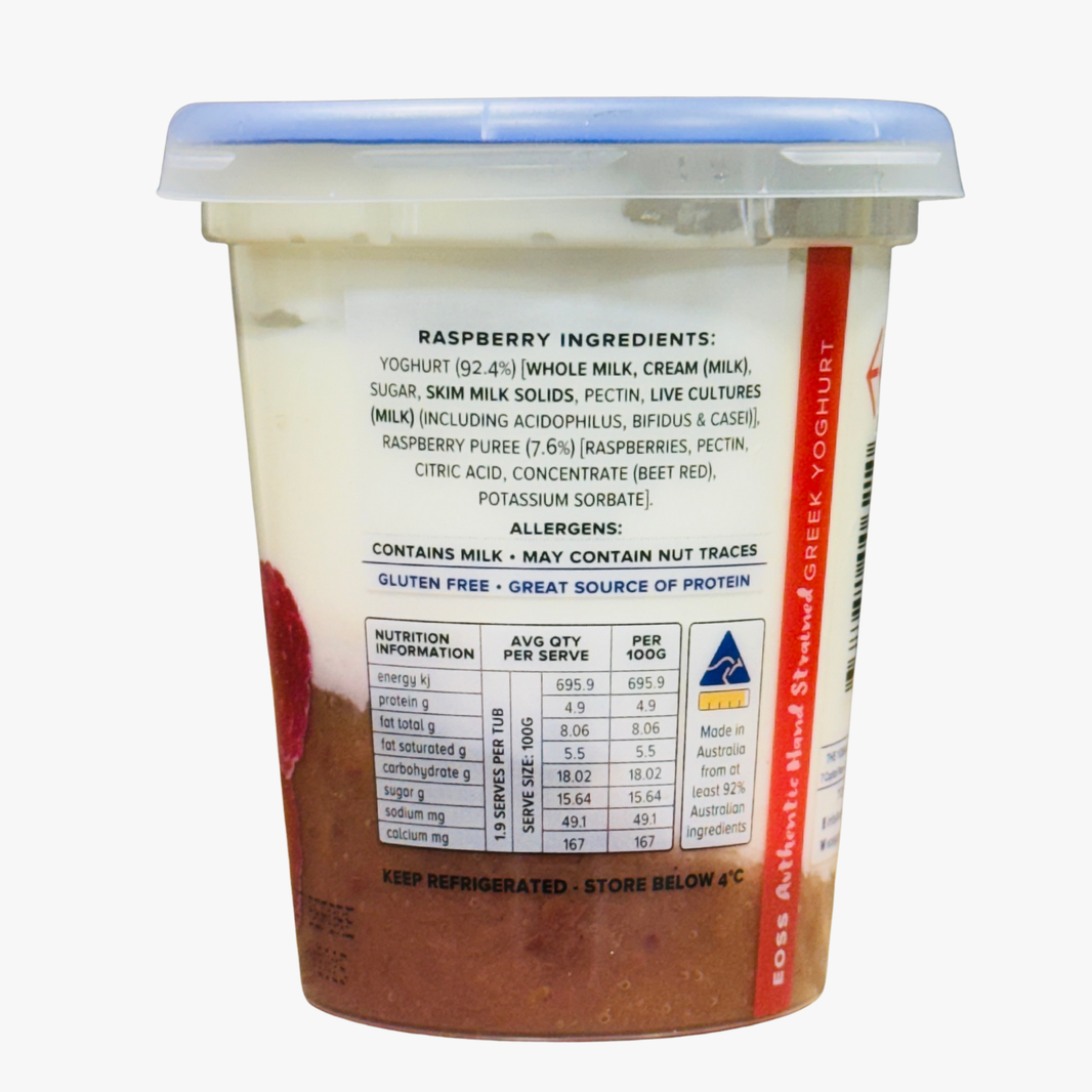 Raspberry Greek Yoghurt 190g - Eoss