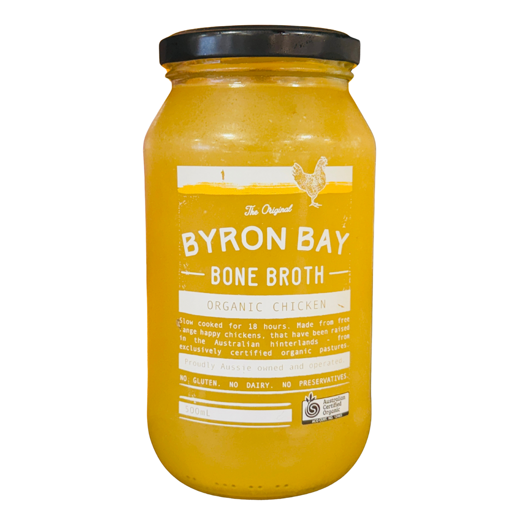 Organic Chicken Bone Broth 500G - The Original Byron Bay