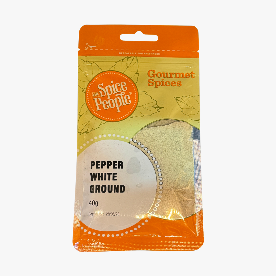 Pepper White Ground 40G - The Spice People