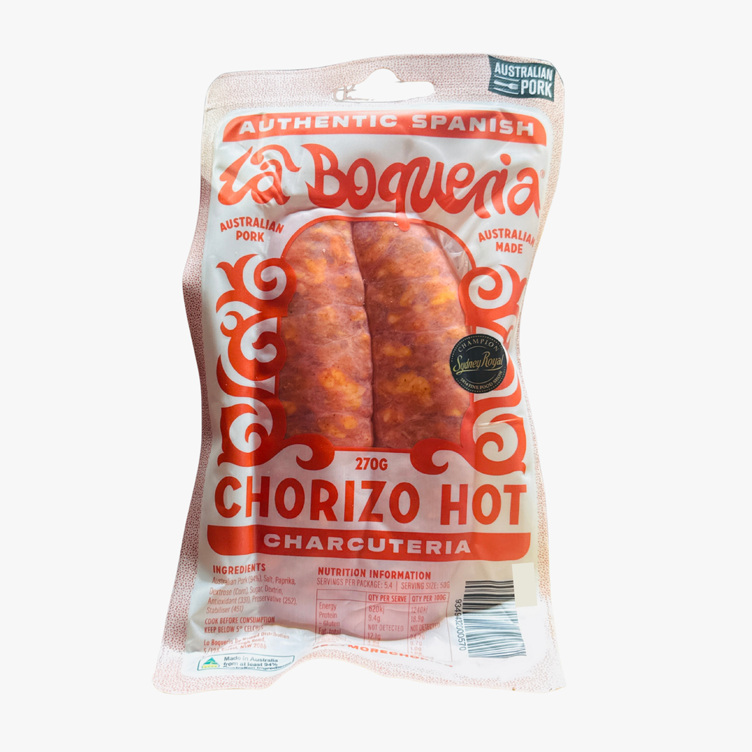 Chorizo Hot (Twin Pack) 270G - La Boqueria