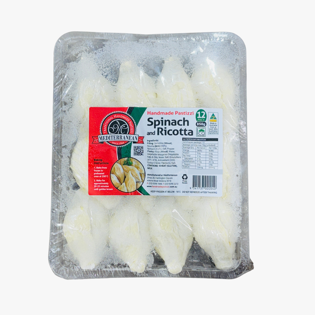 Spinach Ricotta Pastizzi 850G - Mediterranean